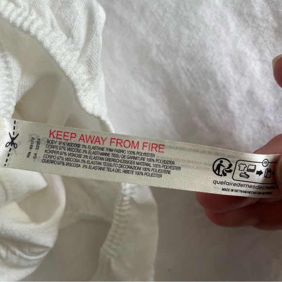 Free People Intimately Lola Bodysuit Ivory Women’s Medium - Picture 10 of 12